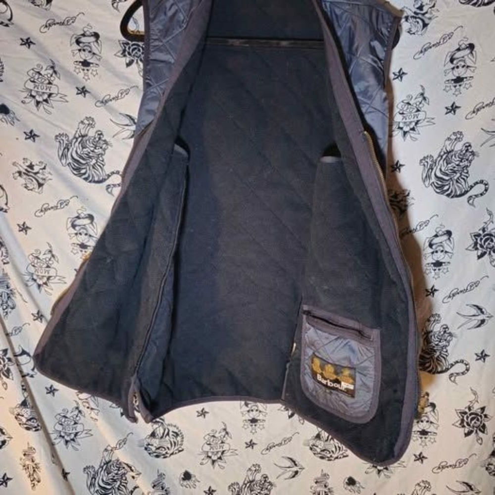 Mens's Medium Barbour Polarquilt Zip-In Liner Vest - Picture 3 of 6